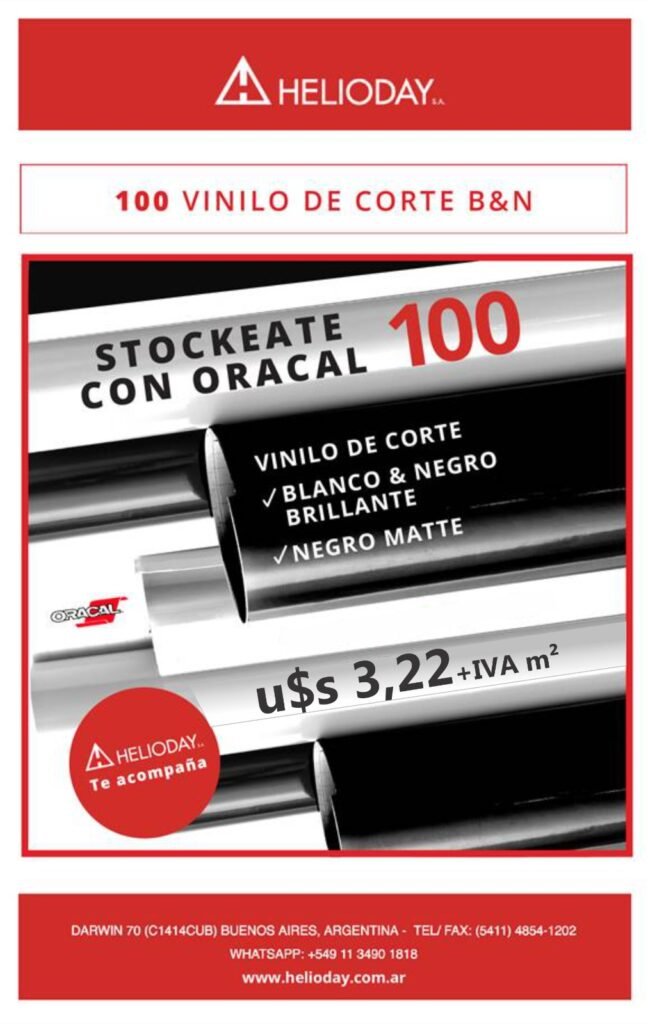 Vinilo Oracal 100 en Promo: Vinilo Adhesivo de Corte