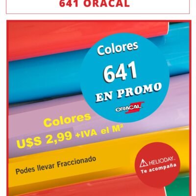PROMO Vinilo Oracal 641 Vinilo Calandrado Económico