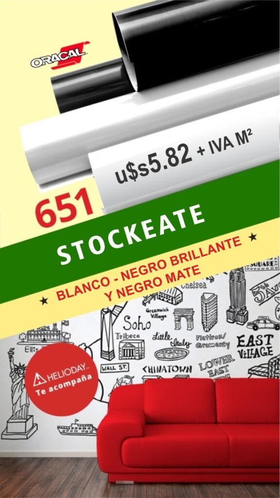 ¡Stockeate con Oracal 651! Super Promo en Blanco y Negro